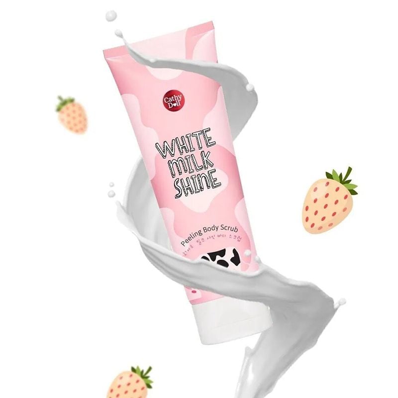 Tẩy Tế Bào Chết Cathy Doll Sữa Bò White Milk Shine Peeling Body Scrub 320ml
