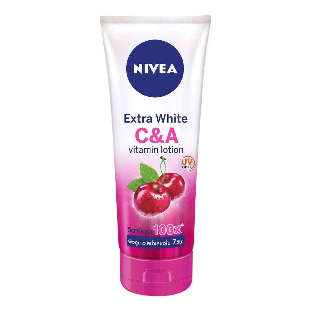 [180ml] Sữa Dưỡng Thể Nivea Giúp Da Căng Mượt, Hỗ Trợ Trắng Da Extra Bright Vitamin Lotion C&E 180ml