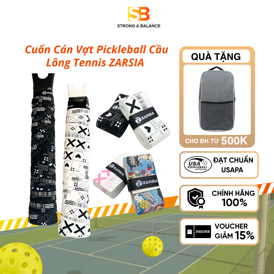 CUỐN CÁN VỢT ZARSIA CHÍNH HÃNG- QUẤN VỢT CÁ TÍNH CHẤT LƯỢNG TỐT CHỐNG MỒ HÔI TAY