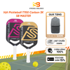 VỢT PICKLEBALL T700 CARBON 3K SB MASTER Vàng – ÉP NÓNG NGUYÊN KHỐI