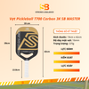 VỢT PICKLEBALL T700 CARBON 3K SB MASTER Vàng – ÉP NÓNG NGUYÊN KHỐI