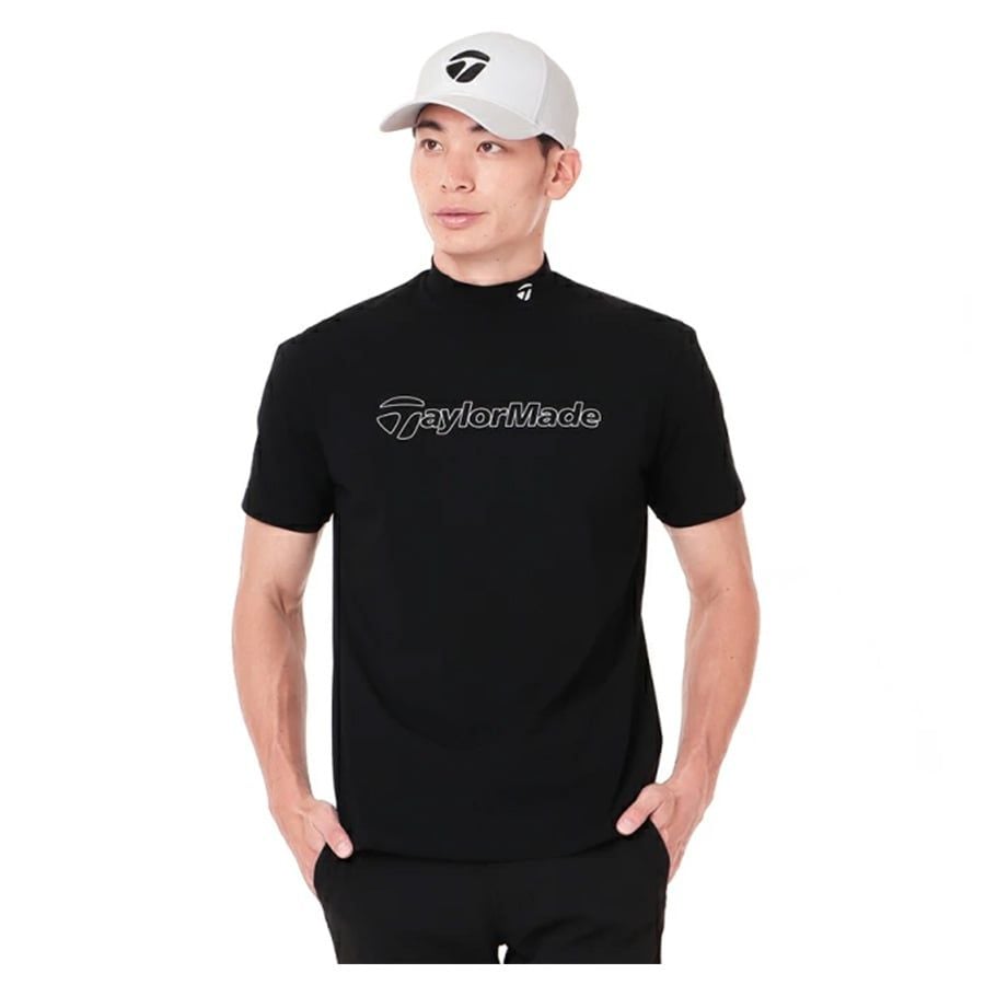 Áo golf nam tay ngắn 2MSMO-TL429 BLACK M19637 | TaylorMade