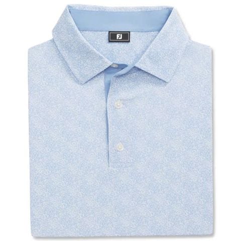 Áo golf nam tay ngắn Speckle Print Lisle Blue Jay/White 32772 | FootJoy