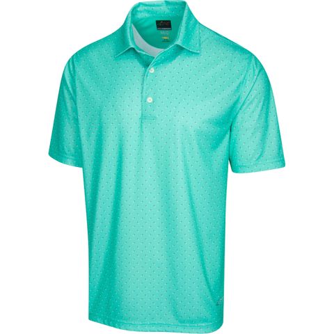 Áo golf nam tay ngắn G7F21K422_WAMT ML75 MICROLUX 2BELOW TEE TIME PRINT POLO - Watermint | Greg Norman