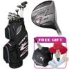 Bộ gậy golf nữ Fullset AIR-X (12 gậy + cartbag) Black/Pink  | Cobra | Tặng 5 món quà cao cấp