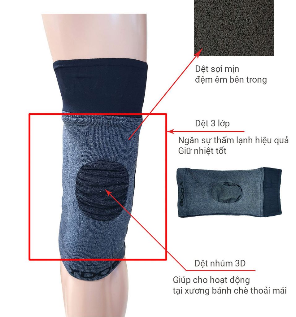 Giữ ấm và bảo đầu gối KNEE WARMER | YDOB