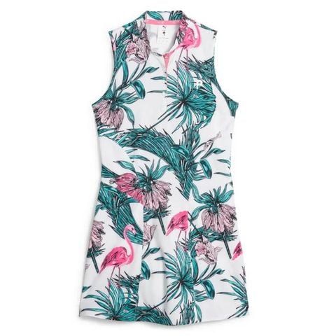 Váy golf liền thân Puma x Flamingo PTC Dress White Glow | PUMA