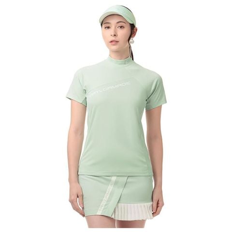 Áo golf nữ tay ngắn T-ICE Mesh S/S Mock2WSMO-TL464 ICE MINT M19755 | TaylorMade