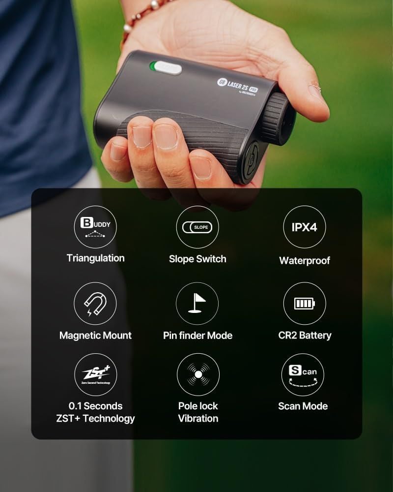 Máy đo khoảng cách golf GB LASER 2S Pro | Golf Buddy