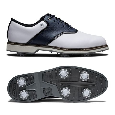 Giày golf nam FJ DM FJ ORIGINALS WHT/NVY/BLK 57023 | FootJoy | Tặng 1 đôi vớ FJ Prodry