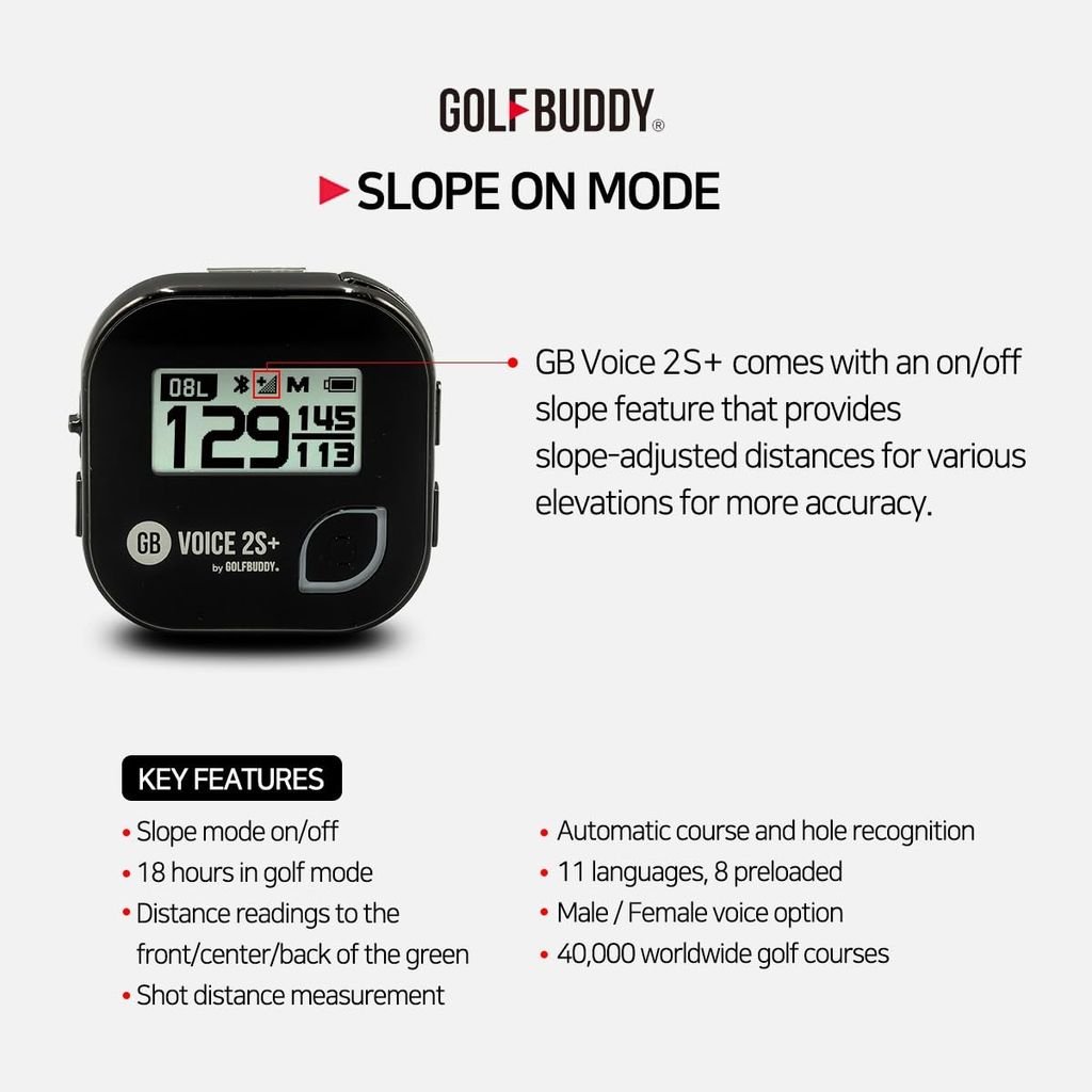 Máy đo khoảng cách Golf GB VOICE 2S+ GPS WITH VOICE - Phát giọng nói |