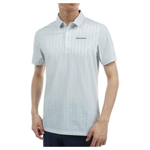 Áo golf tay ngắn nam T-ICE Hex Box Gradient 2MSPO-TL403 WHITE M1954958 | TaylorMade