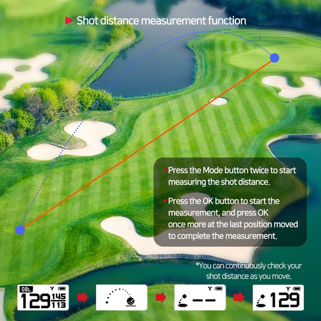 Máy đo khoảng cách Golf GB VOICE 2S+ GPS WITH VOICE - Phát giọng nói |