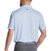 Áo golf nam tay ngắn Speckle Print Lisle Blue Jay/White 32772 | FootJo