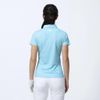 Áo golf nữ tay ngắn WOMEN'S TOSSED TULIPS SHIRT 80548 MAUI BLUE/WHITE