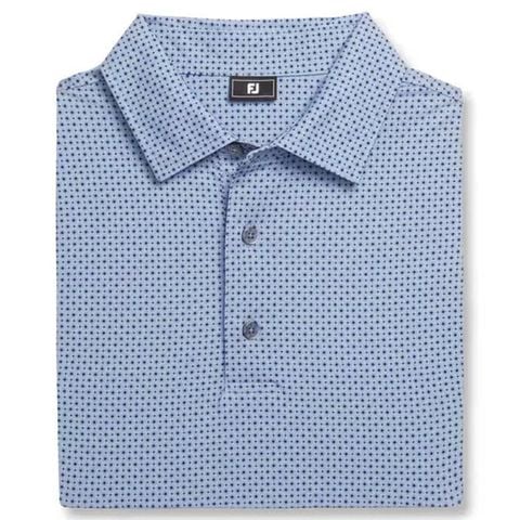 Áo golf nam tay ngắn Tonal Dot Print Lisle Lt. Blue 31486 | FootJoy