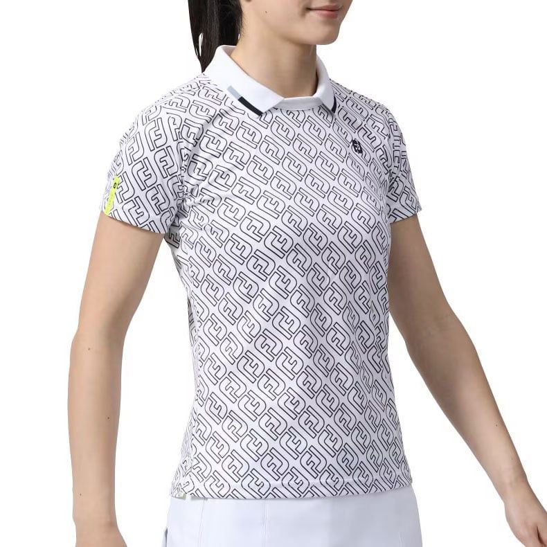 Áo golf nữ tay ngắn GRAPHIC POLO TRẮNG/ĐEN | FOOTJOY