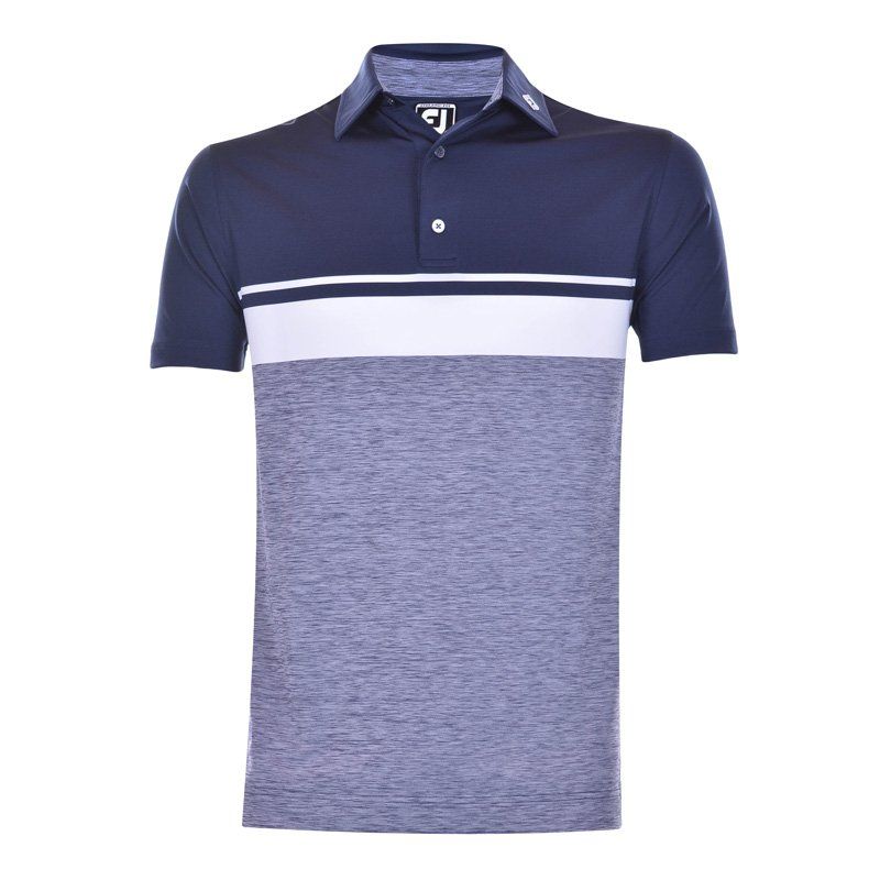 Áo golf Color Block W.Space Dye Lisle, Self Collar 93547 | FootJoy