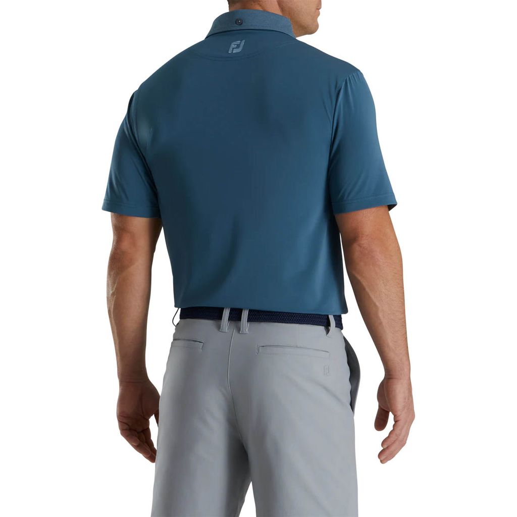 Áo golf Footjoy nam tay ngắn 87074 xanh đậm/ túi