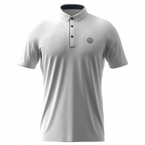 Áo golf nam tay ngắn N92438 màu Trắng | Men's Short Sleeves Polos 2MSPO-TD105 | Taylor Made