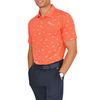 Áo golf nam tay ngắn 53298004 màu cam in hoa văn phản quang | Puma