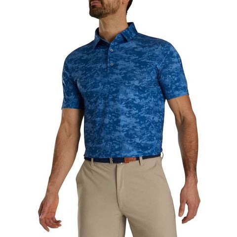 Áo golf nam tay ngắn 82202 CLOUD CAMO LISLE, SELF COLL | FootJoy