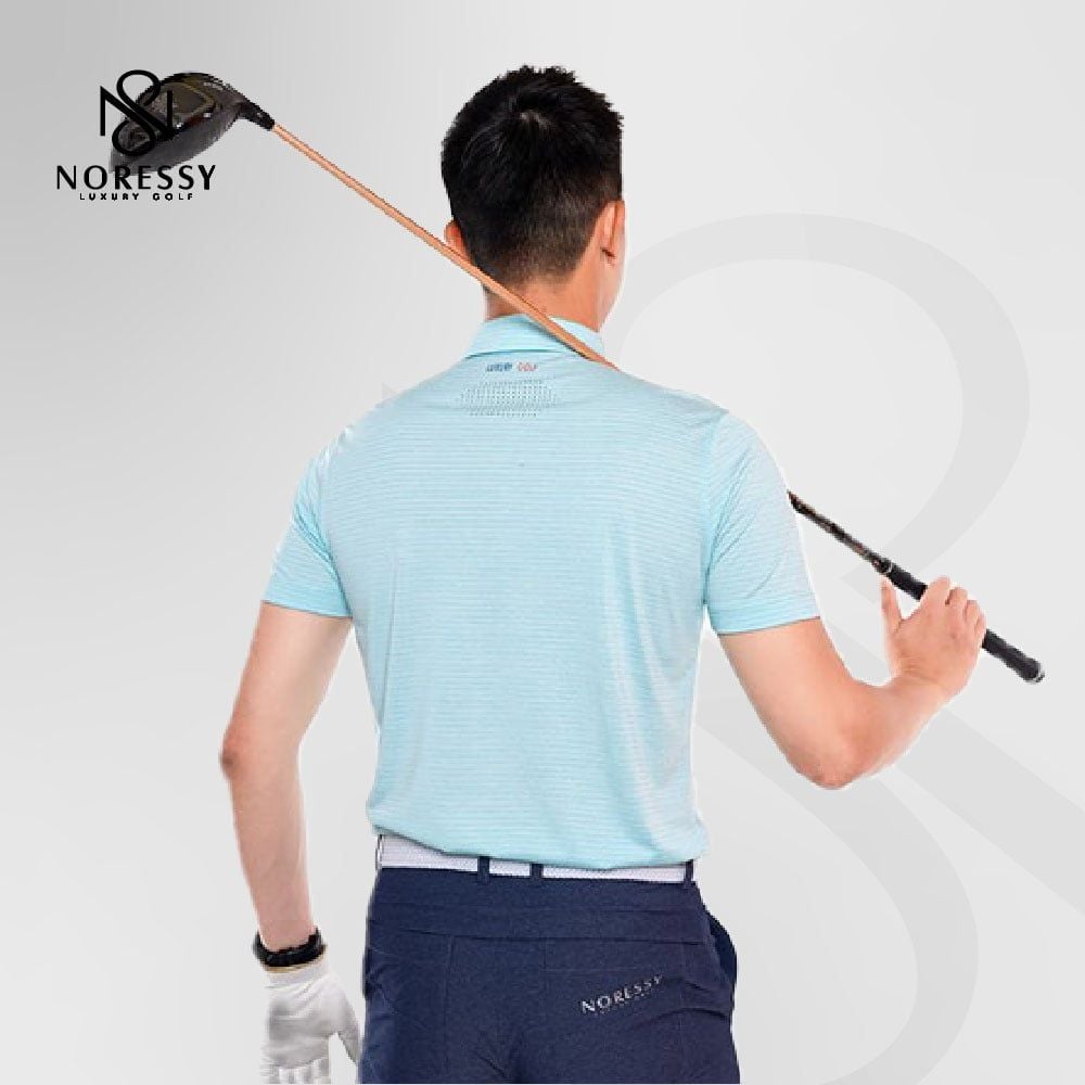 Áo golf nam tay ngắn NRSPLM0014_MGE Xanh lá nhạt | NORESSY