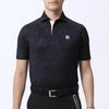 Áo golf nam tay ngắn SS DEBOSS FJ LOGO SHIRT 80481 BLACK | FootJoy