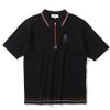 Áo golf nam tay ngắn Synth Knit MLM-4A-AP03 Black | MARK & LONA