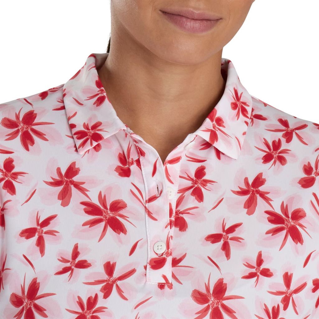 Áo golf nữ tay dài 89733 Floral Sun Protection Shirt Women | FJ