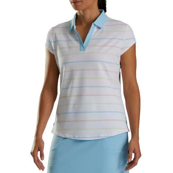 Áo Footjoy Cap Sleeve Birdseye Stripe Shirt 82305