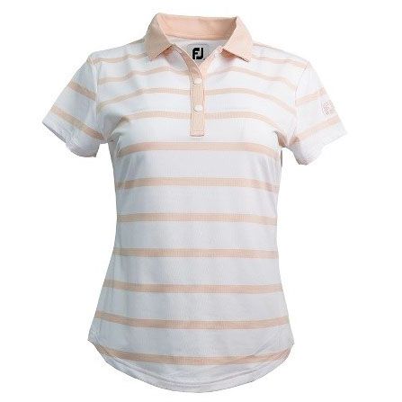 Áo golf nữ tay ngắn Cap Sleeve Spacedye Stripe Shirt 82315 | Foot Joy