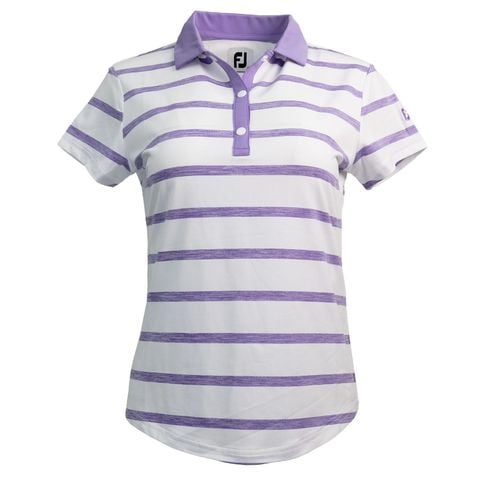 Áo golf nữ tay ngắn Cap Sleeve Spacedye Stripe Shirt 82319 | Foot Joy