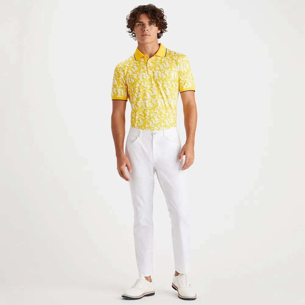 Áo golf tay ngắn nam G4MS23K061-FLYY Blossom Floral Polo - Fly Yellow