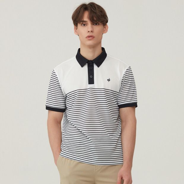 Áo golf tay ngắn nam GO221MTS53-NAVY | Lecoq