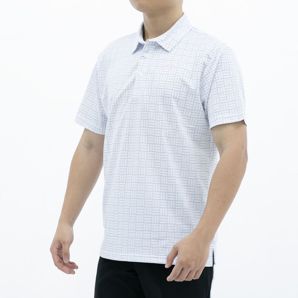 Áo golf tay ngắn nam SASHIKO CHECKED PRINT POLO 52SA300501 | Mizuno