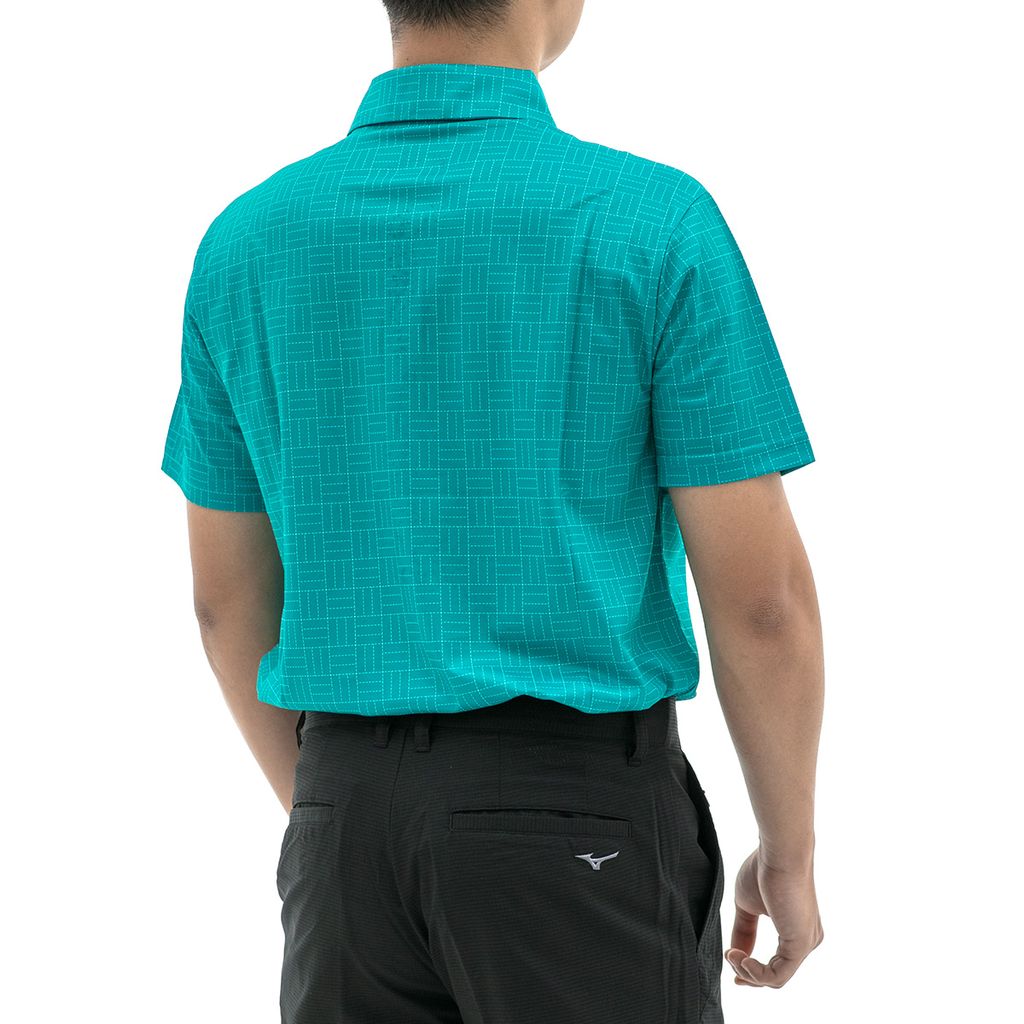 Áo golf tay ngắn nam SASHIKO CHECKED PRINT POLO 52SA300524 | Mizuno