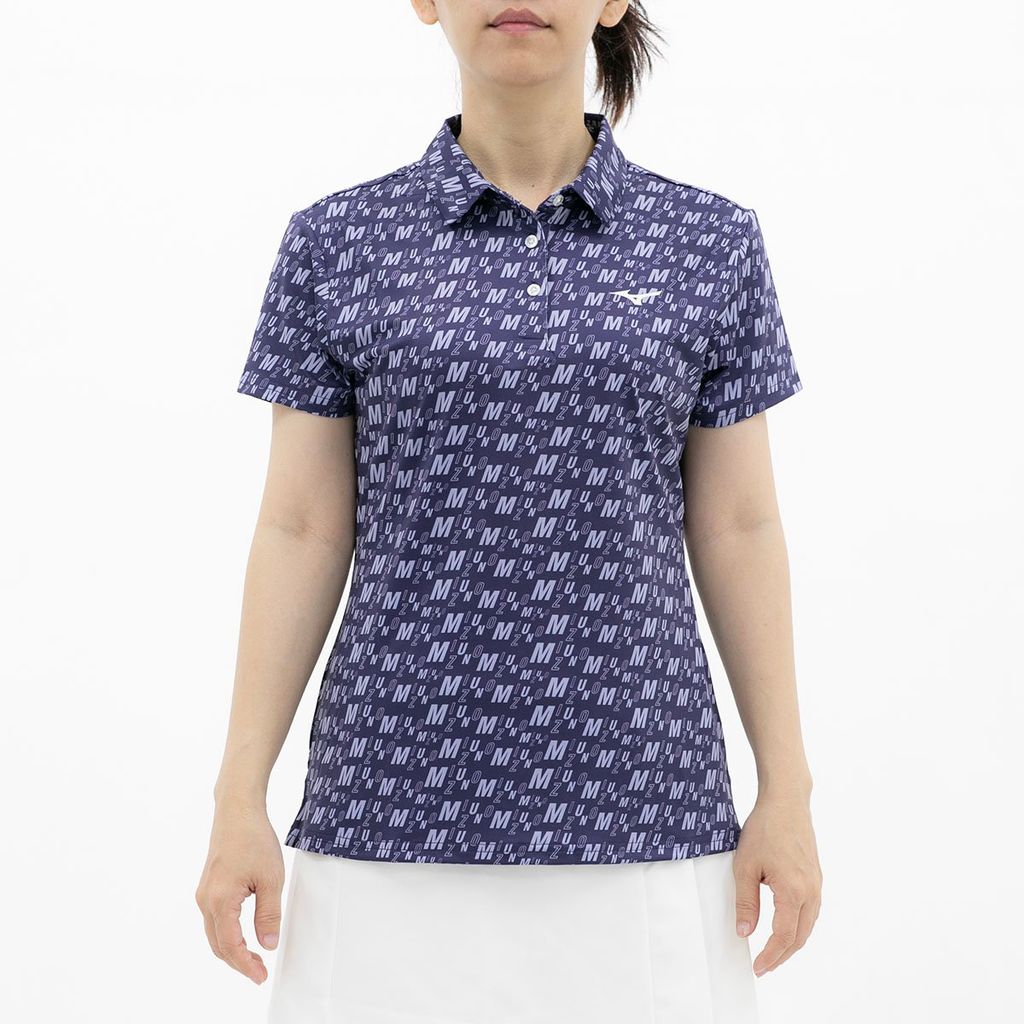 Áo golf tay ngắn nữ PRINT POLO W 52SA370514 | Mizuno