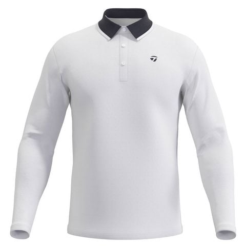 Áo golf tay dài nam 2MSPO-TJ177 WH N97098 | Men's Golf Long Sleeve PolosTaylorMade