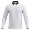 Áo golf tay dài nam 2MSPO-TJ177 WH N97098 | Men's Golf Long Sleeve Pol