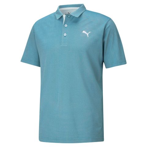 Áo golf nam tay ngắn TECH PIQUE PALMETTO POLO - OCEAN DEPTHS 59956102 XANH | Puma