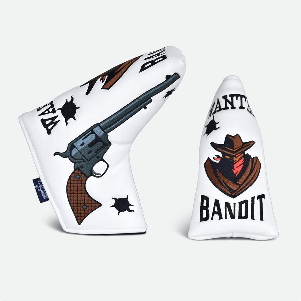 Cover gậy golf Putter Bandit Blade Cover White | PRG Originals