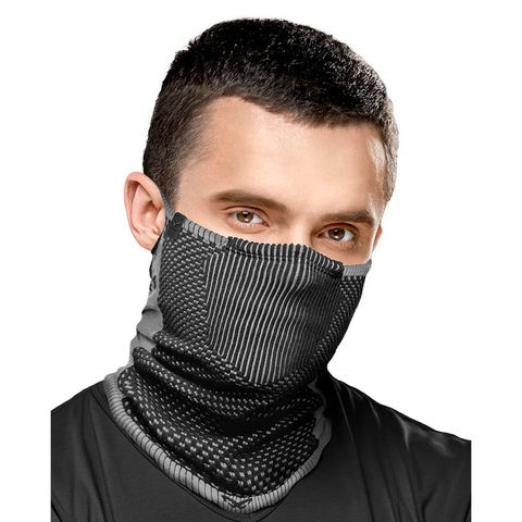 Khẩu trang F5 2-in-1 Reversible Breathable Winter Filtering Neck Gaiter Black-Grey | NAROO
