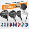 Bộ gậy golf full set 13 gậy XZ7 MK2 Tặng kèm 1 túi gậy, Dù, Nón Evoke