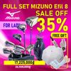 Bộ gậy golf Fullset nữ EFIL-8 set 9 gậy Gpraphite shaft model FLEX=L  | Mizuno | Tặng 4 món quà cao cấp