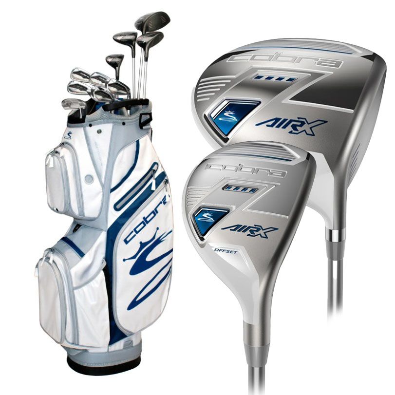 Bộ gậy golf nữ Fullset AIR-X (11gậy + cartbag) White/Blue | Cobra