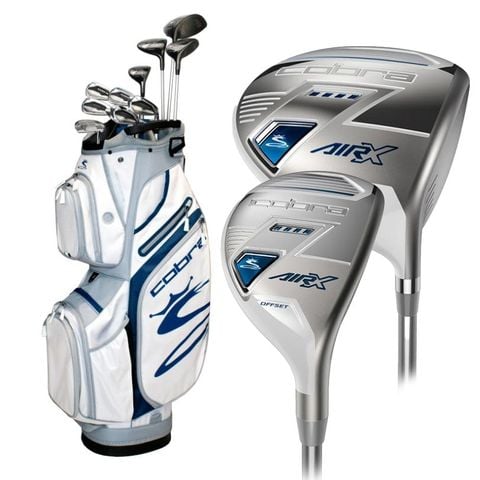 Bộ gậy golf nữ Fullset AIR-X (12 gậy + cartbag) White/Blue  | Cobra