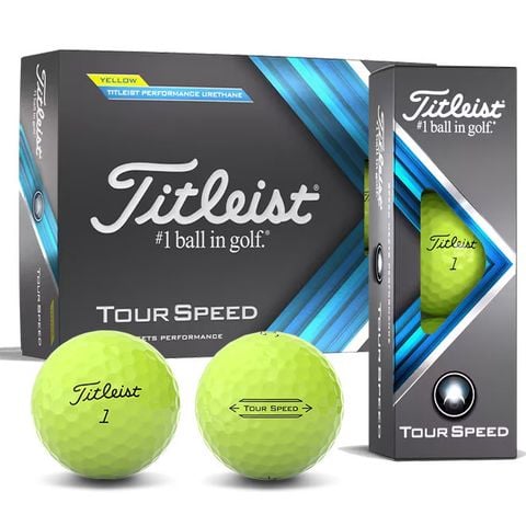 Hộp 12 bóng golf Tour Speed màu Vàng | Titleist