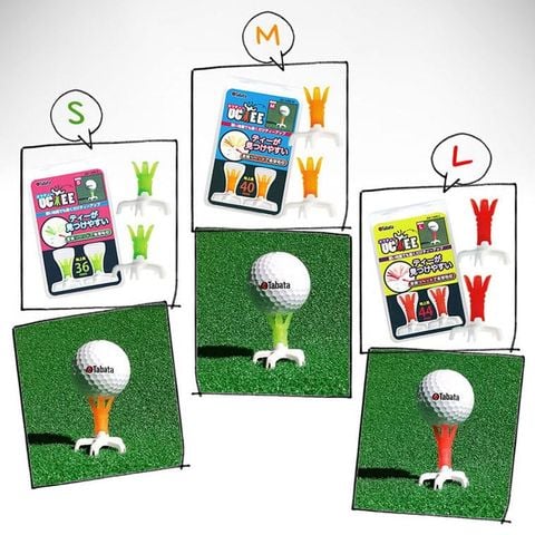 Tee golf nhựa dùng trên thảm cỏ nhân tạo Octee GV1409 |Tabata