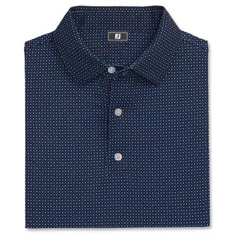 Áo golf nam tay ngắn Tonal Dot Print Lisle Navy 31485 | FootJoy